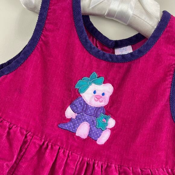 Vintage Teddy Bear Ruffle Overalls 18 Months - Picture 4 of 9